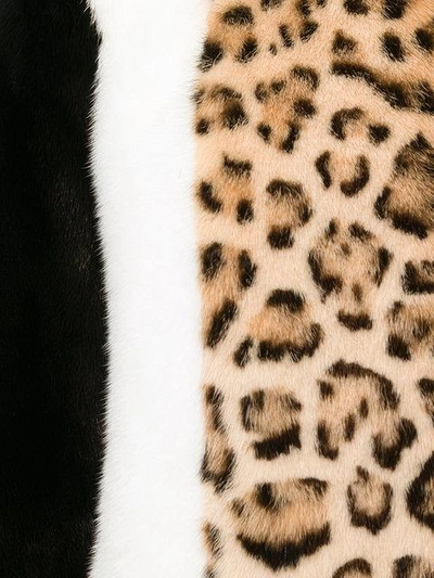 Shop Giambattista Valli Animal Print Fur Coat In Multicolour