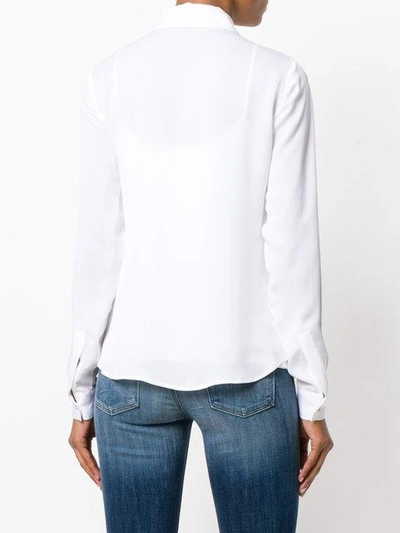 Shop Michael Michael Kors Buttoned Silk Shirt - White