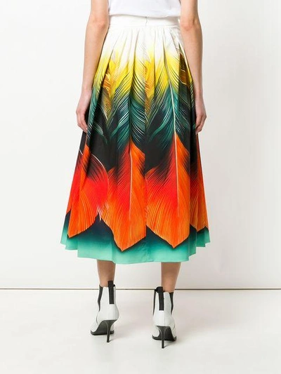 Shop Mary Katrantzou Flight Feather Skirt
