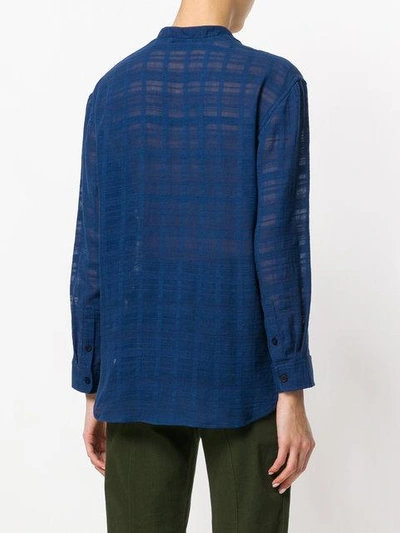 Shop Peter Jensen Collarless Shirt