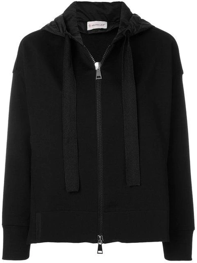 zipped hooded sweatshirt