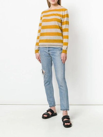 Shop Roberto Collina Striped Sweater