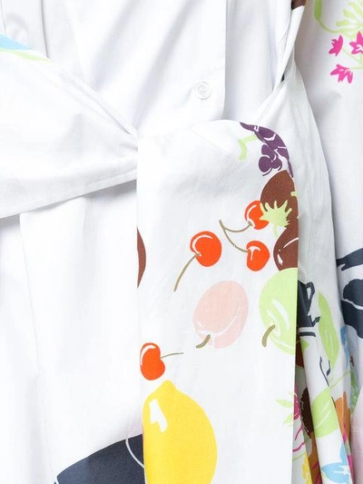 Shop Loewe Asymmetric Shirt Dress - White