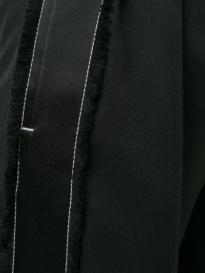 Shop Mugler Wide-leg Straight Trousers In Black