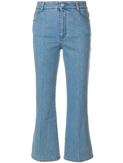 Shop Stella Mccartney Cropped Flared Jeans