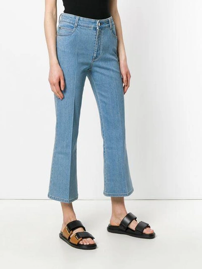 Shop Stella Mccartney Cropped Flared Jeans