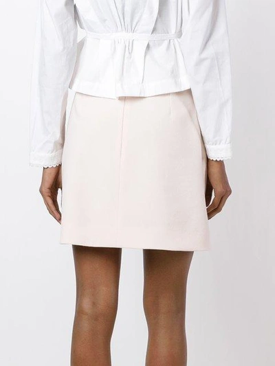 Shop Christopher Kane Smash Pocket Skirt - Pink