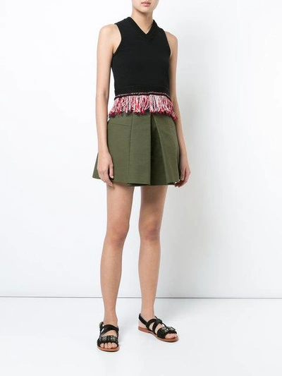 Shop Carven Fringed Shell Top