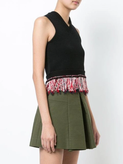 Shop Carven Fringed Shell Top