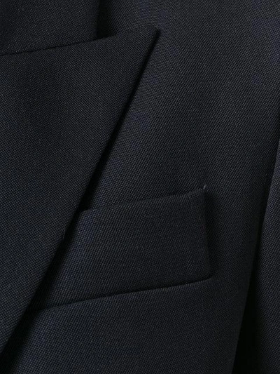 Alexander Mcqueen Structured Blazer Jacket In Blue | ModeSens