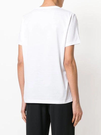 Shop Moncler Logo Patch T-shirt In White