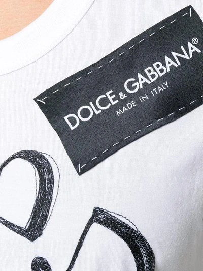 Shop Dolce & Gabbana Life Is Beautiful Printed T-shirt In White