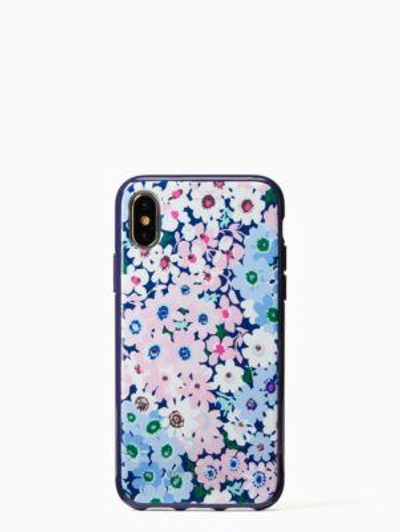 Shop Kate Spade Jeweled Daisy Garden Iphone X Case In Blue