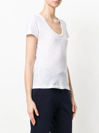 Shop Moncler Classic Scoop Neck T In White