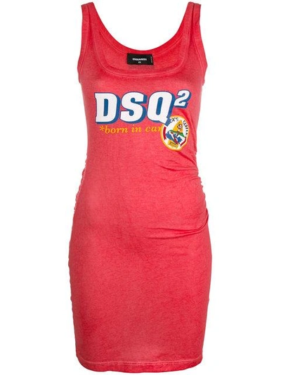 Shop Dsquared2 Born In Canada Mini Tank Dress