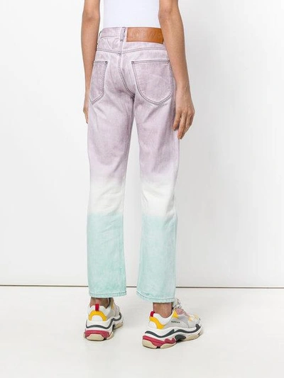 Shop Loewe Tie Dye Jeans In Multicolour