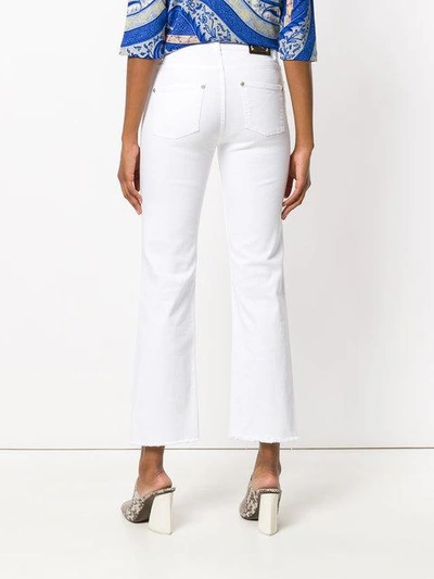 Shop Etro Cropped Jeans - White