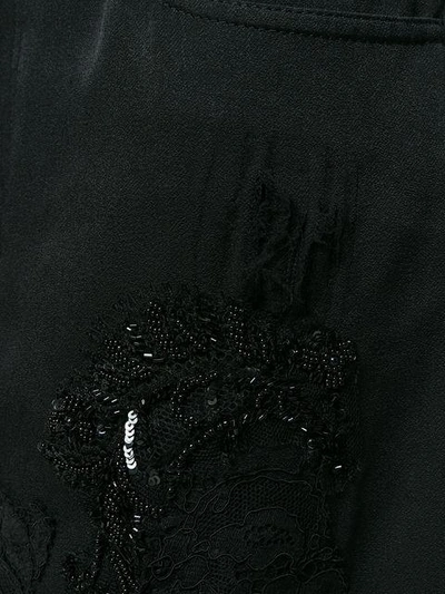 Shop Almaz Lace Insert Shorts - Black