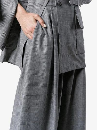 Shop Michael Lo Sordo Super Wide Leg Relaxed Pants - Grey
