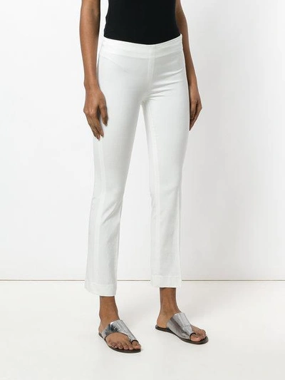 Shop Même Classic Cropped Trousers In White