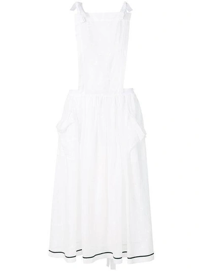 Shop Philosophy Di Lorenzo Serafini Crossover Strap Detail Dress In White
