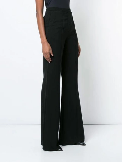 Shop Diane Von Furstenberg Dvf  Classic Flared Trousers - Black