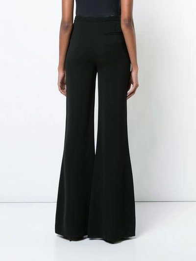 Shop Diane Von Furstenberg Dvf  Classic Flared Trousers - Black