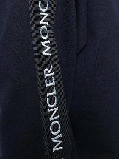 Shop Moncler Crew Neck Sweatshirt In Blue