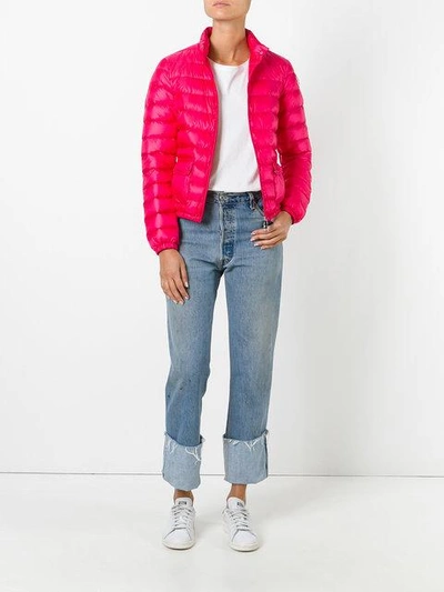 Shop Moncler Lans Padded Jacket In Pink