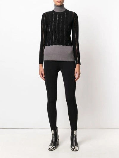 Shop Proenza Schouler Embroidered Cropped Sweater - Black