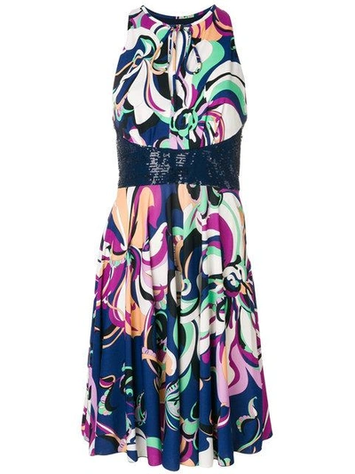 Shop Emilio Pucci Printed Sleeveless Dress