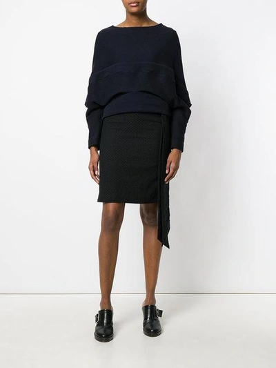 Shop Chalayan Band Knit Top In Blue