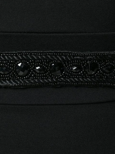Shop Pierre Balmain Beaded Embroidery Dress In Black