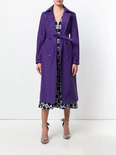 Shop Emilio Pucci Belted Trench Coat