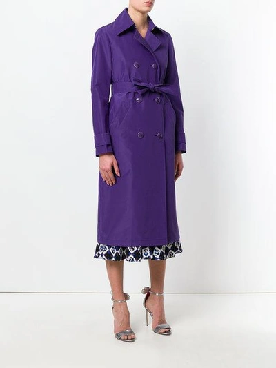 Shop Emilio Pucci Belted Trench Coat