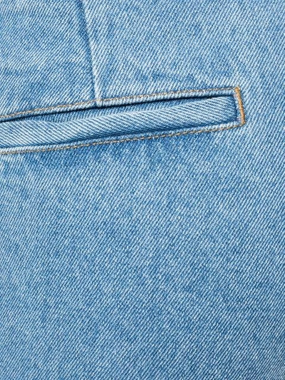 Shop Jour/né Lace Trim Jeans In Blue