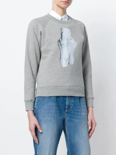 Shop Alexa Chung Ballet Shoes Print Sweatshirt - Grey