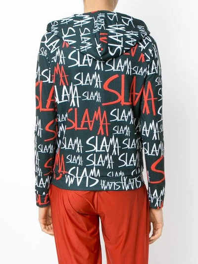 Shop Amir Slama Logo Print Track Suit In Black