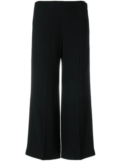 Shop Theory Cropped Flared Trousers - Black