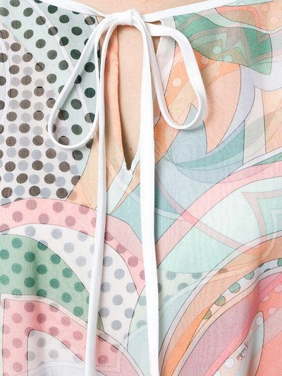 Shop Emilio Pucci Printed Sleeveless Blouse