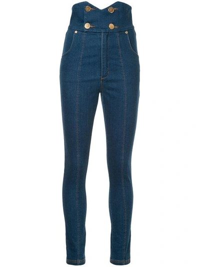 Shop Alice Mccall Shut The Front J'adore Jeans - Blue