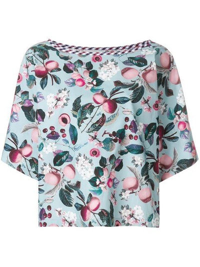 Shop Antonio Marras Boxy Fit Floral Top