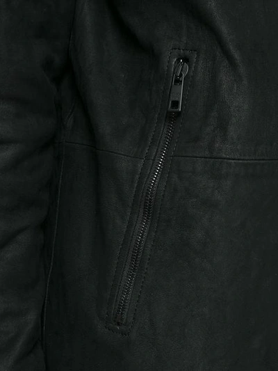 Shop Giorgio Brato Oversized Bomber Jacket In Black