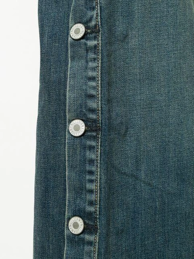 Shop Nili Lotan Flared Buttoned Jeans In Blue