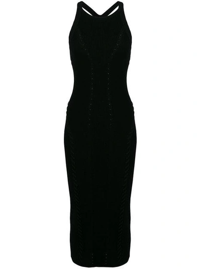 Shop Rag & Bone Knitted Midi Dress In Black
