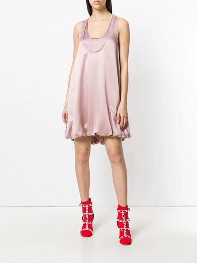 Shop Valentino Layered Shift Dress - Pink