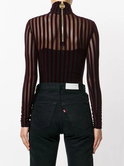 Shop Gcds Velvet Stripe High Neck Body