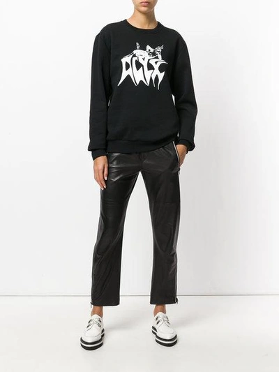 Shop Alyx Graphic Print Sweatshirt In Black