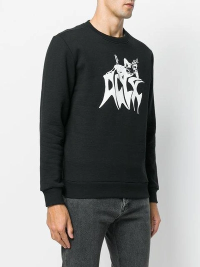 Shop Alyx Graphic Print Sweatshirt In Black