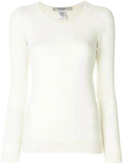 Shop La Fileria For D'aniello Long Sleeved Sweatshirt - White